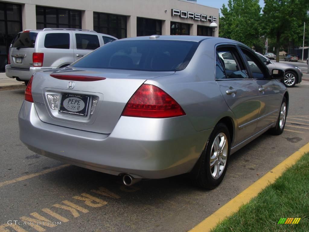 2007 Accord EX-L Sedan - Alabaster Silver Metallic / Black photo #5