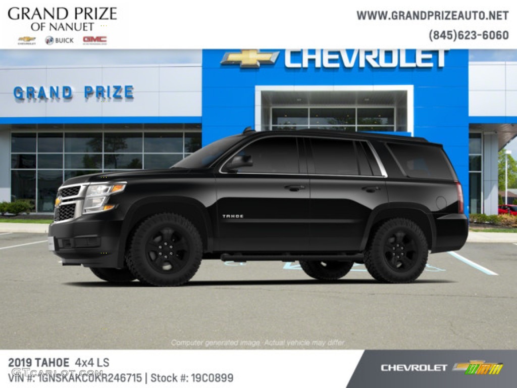 2019 Tahoe LS 4WD - Black / Jet Black photo #2