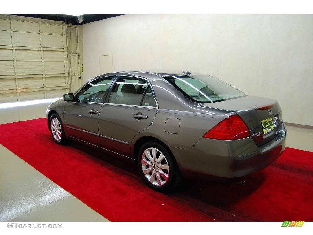 2007 Accord EX-L V6 Sedan - Carbon Bronze Pearl / Ivory photo #4