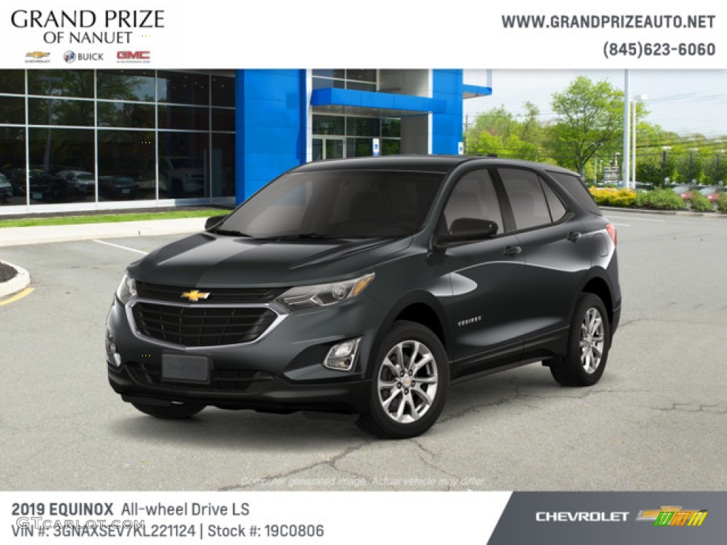 2019 Equinox LS AWD - Nightfall Gray Metallic / Medium Ash Gray photo #1