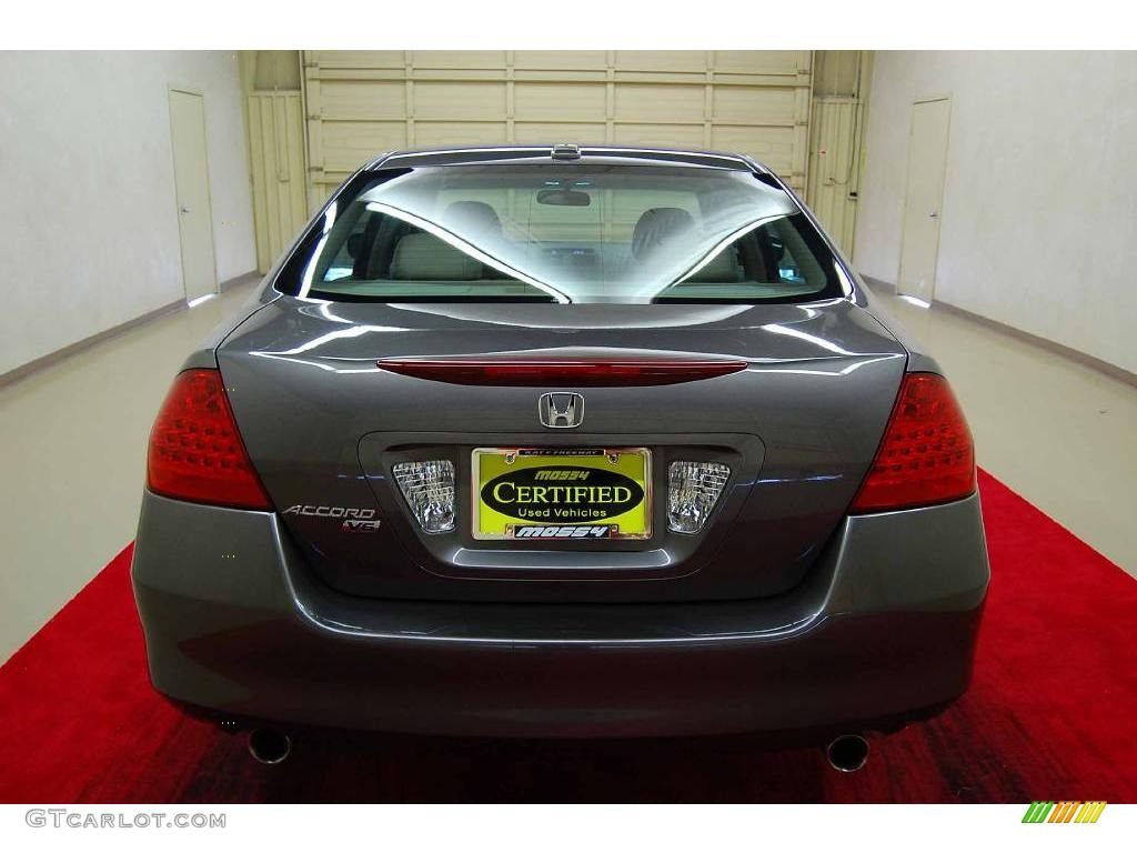 2007 Accord EX-L V6 Sedan - Carbon Bronze Pearl / Ivory photo #8