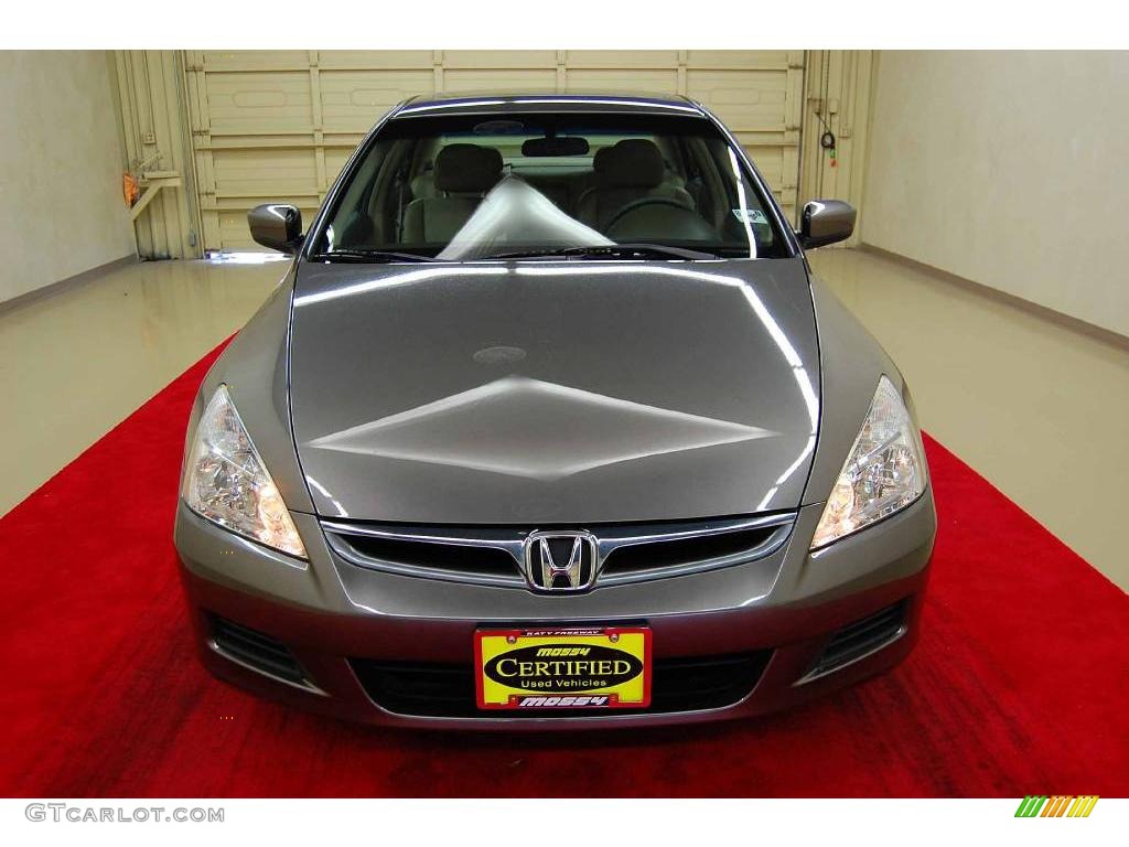 2007 Accord EX-L V6 Sedan - Carbon Bronze Pearl / Ivory photo #13