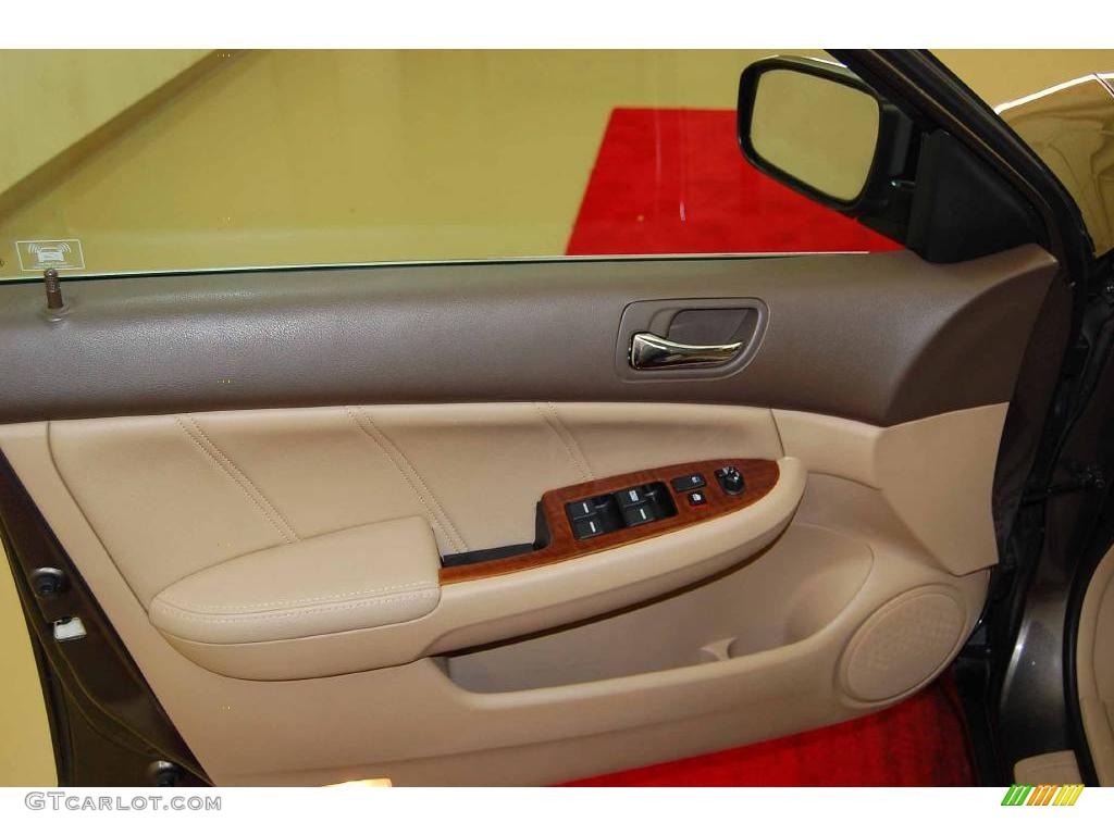 2007 Accord EX-L V6 Sedan - Carbon Bronze Pearl / Ivory photo #15