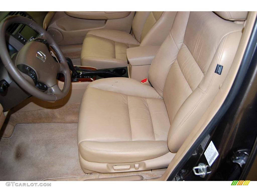 2007 Accord EX-L V6 Sedan - Carbon Bronze Pearl / Ivory photo #16