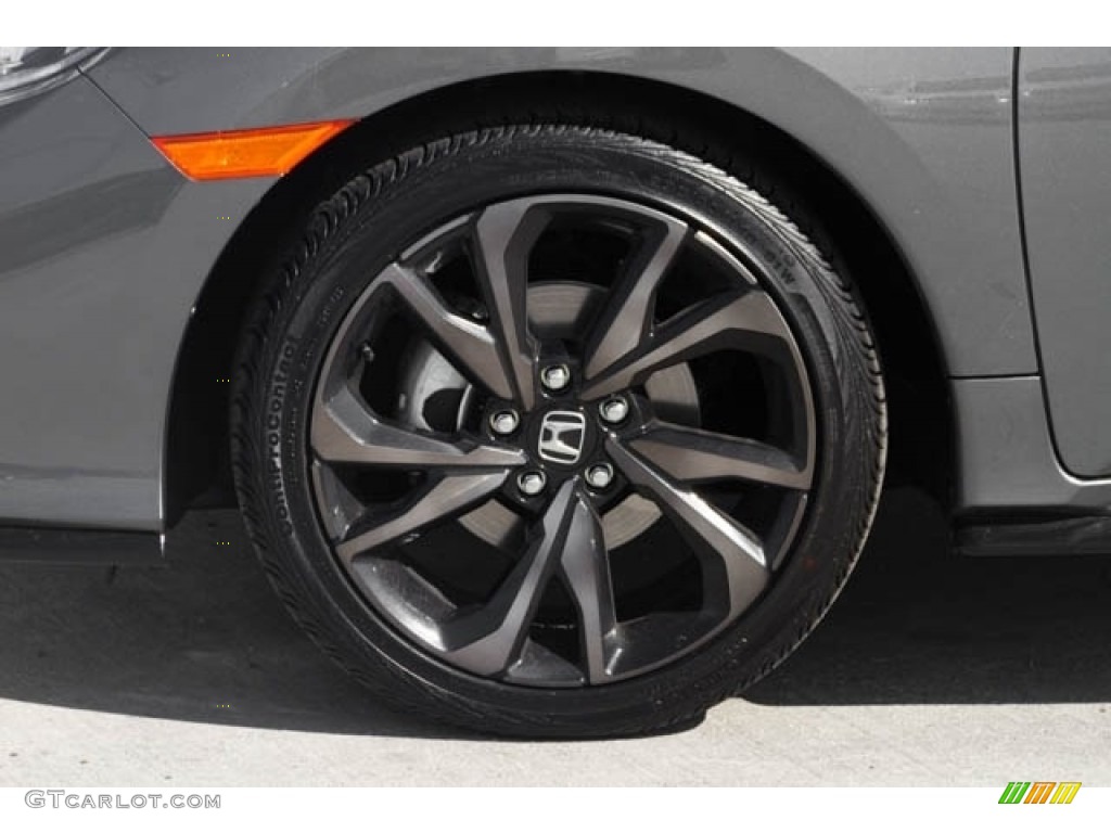 2019 Civic Sport Hatchback - Polished Metal Metallic / Black photo #12