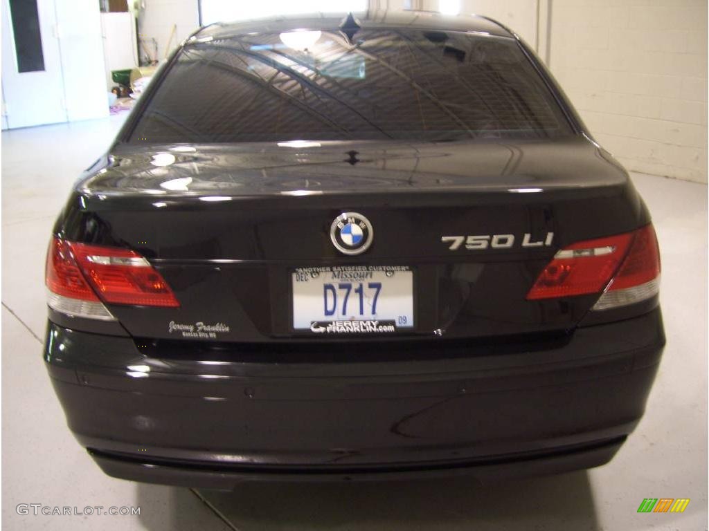 2006 7 Series 750Li Sedan - Jet Black / Black/Black photo #3