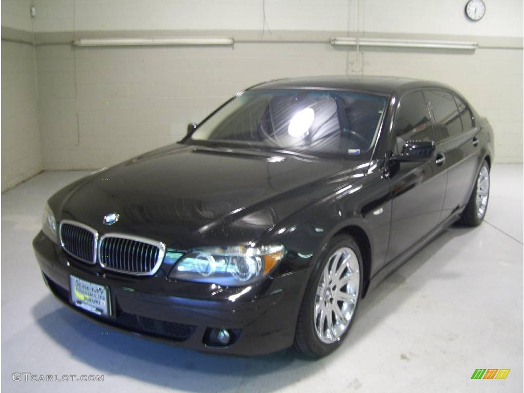 2006 7 Series 750Li Sedan - Jet Black / Black/Black photo #4