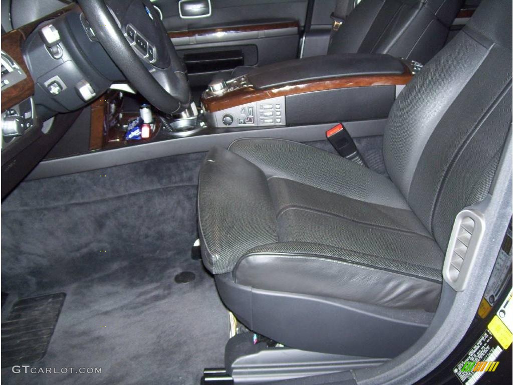 2006 7 Series 750Li Sedan - Jet Black / Black/Black photo #11