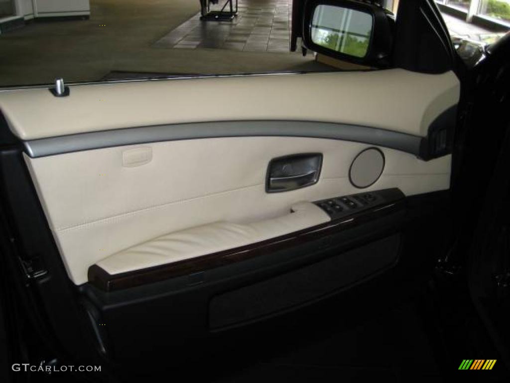 2007 7 Series 750Li Sedan - Jet Black / Cream Beige photo #18