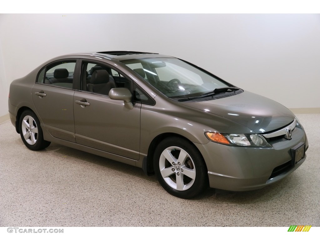 2007 Civic EX Sedan - Galaxy Gray Metallic / Gray photo #1