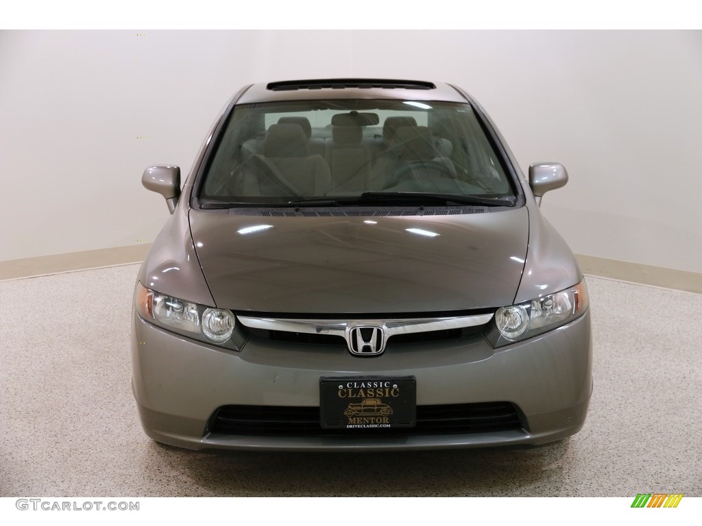 2007 Civic EX Sedan - Galaxy Gray Metallic / Gray photo #2