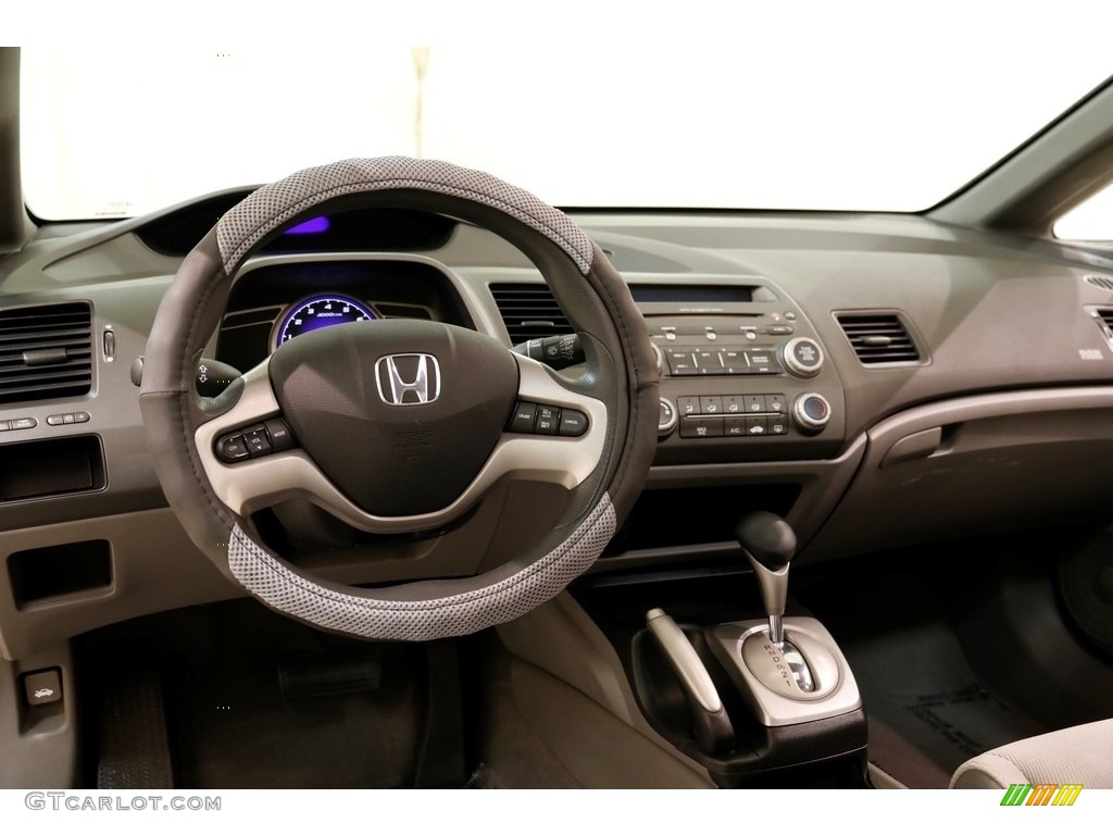 2007 Civic EX Sedan - Galaxy Gray Metallic / Gray photo #6