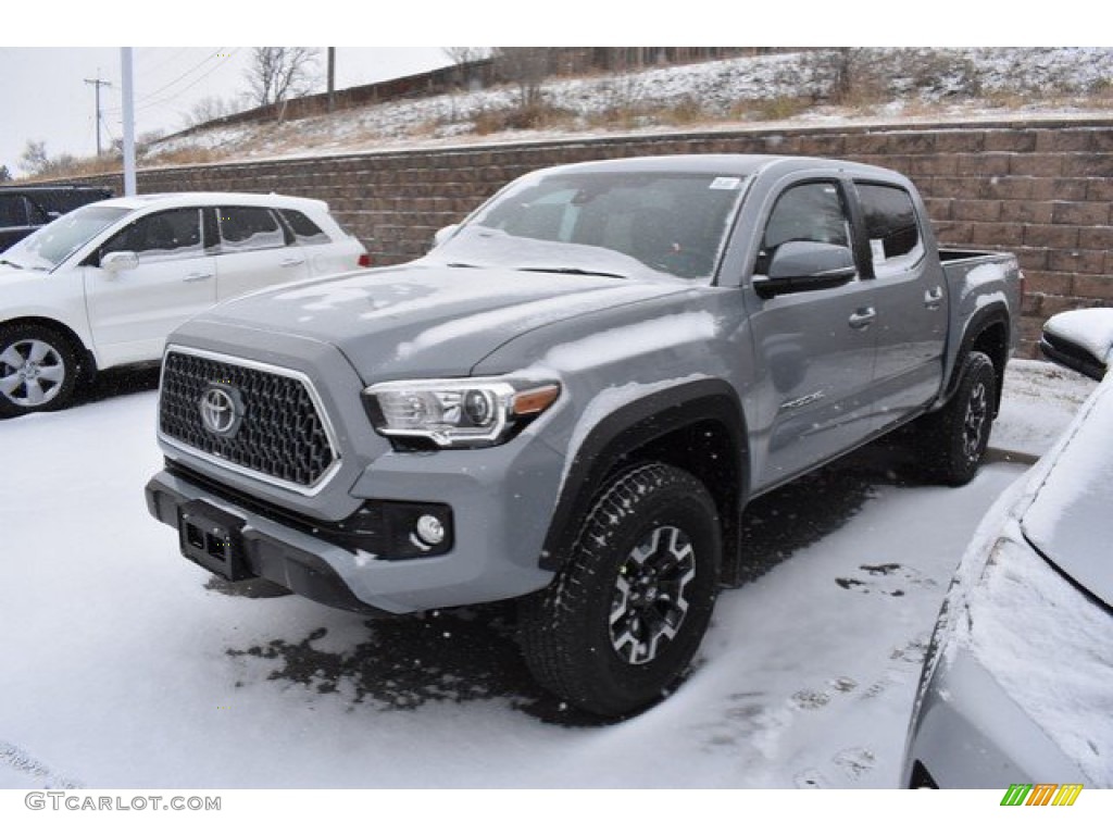 2019 Cement Gray Toyota Tacoma Trd Off Road Double Cab 4x4 131190167