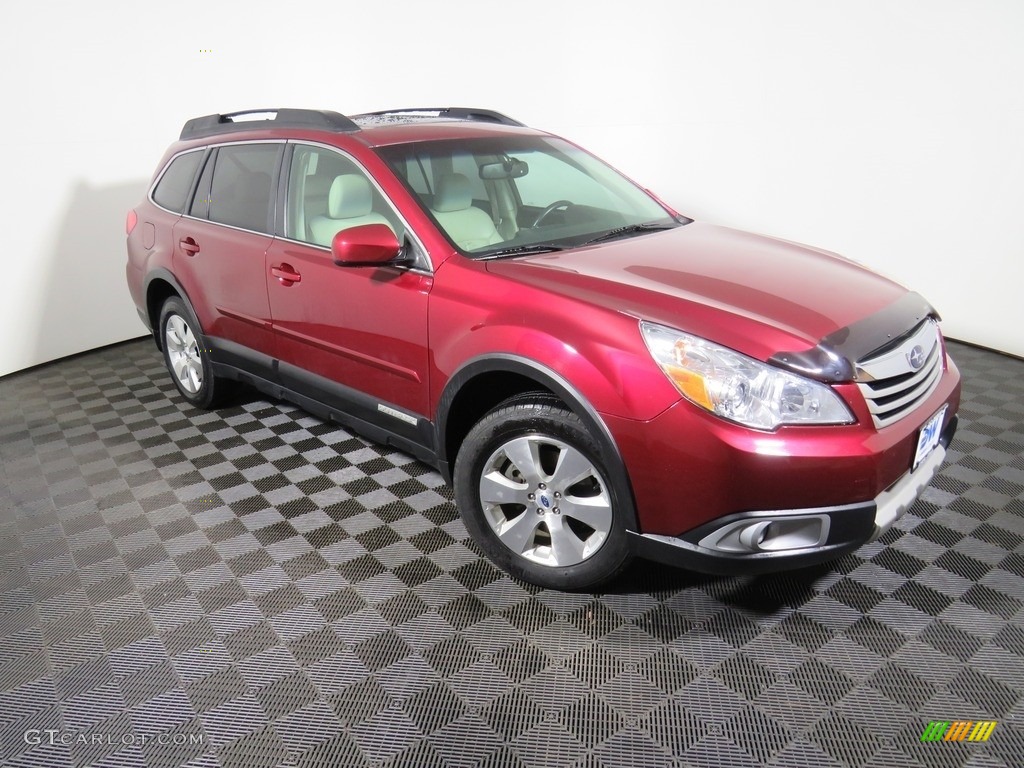 2011 Outback 3.6R Limited Wagon - Ruby Red Pearl / Warm Ivory photo #6