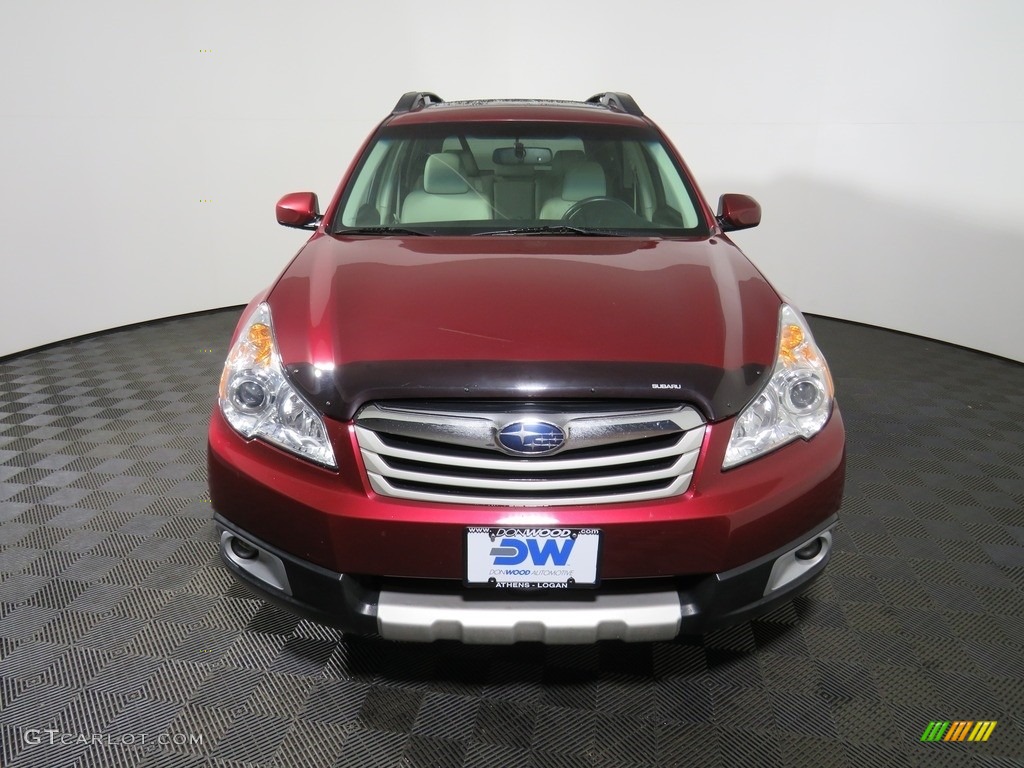2011 Outback 3.6R Limited Wagon - Ruby Red Pearl / Warm Ivory photo #8