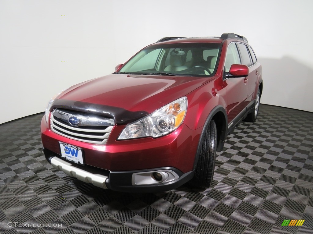 2011 Outback 3.6R Limited Wagon - Ruby Red Pearl / Warm Ivory photo #11
