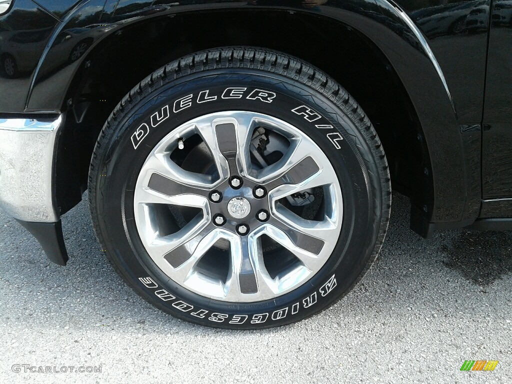 2019 1500 Long Horn Crew Cab 4x4 - Diamond Black Crystal Pearl / Mountain Brown/Light Frost Beige photo #21