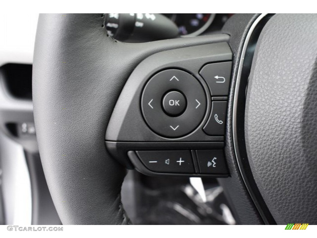 2019 Toyota RAV4 XLE AWD Light Gray Steering Wheel Photo #131196009