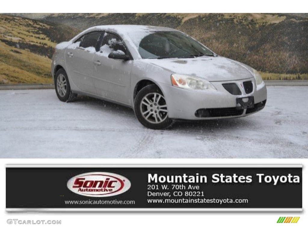 2006 G6 V6 Sedan - Liquid Silver Metallic / Ebony photo #1