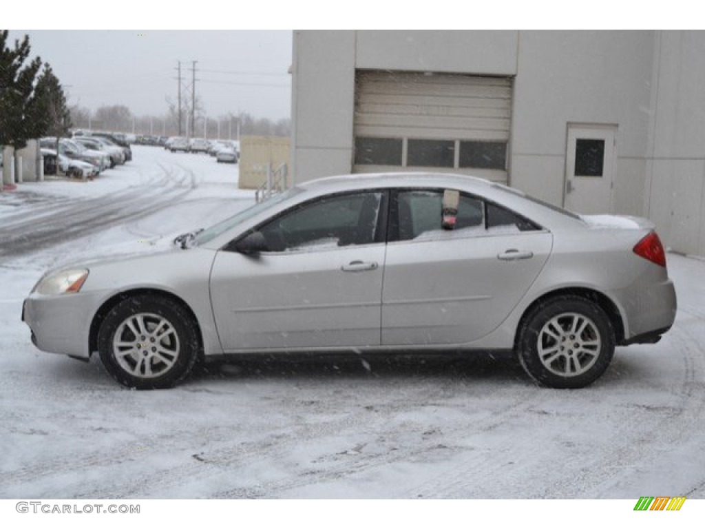 2006 G6 V6 Sedan - Liquid Silver Metallic / Ebony photo #3