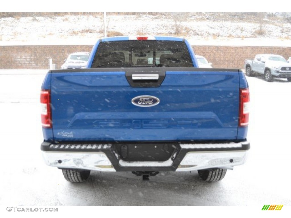 2018 F150 XLT SuperCab 4x4 - Lightning Blue / Earth Gray photo #5