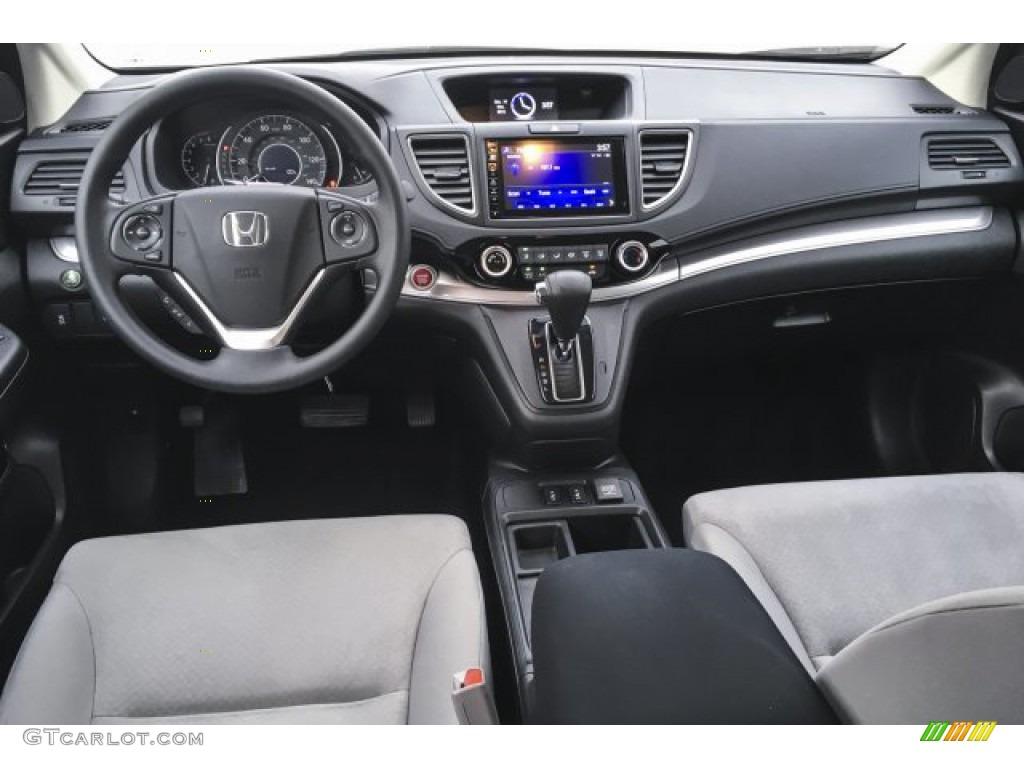 2015 CR-V EX - Obsidian Blue Pearl / Gray photo #17