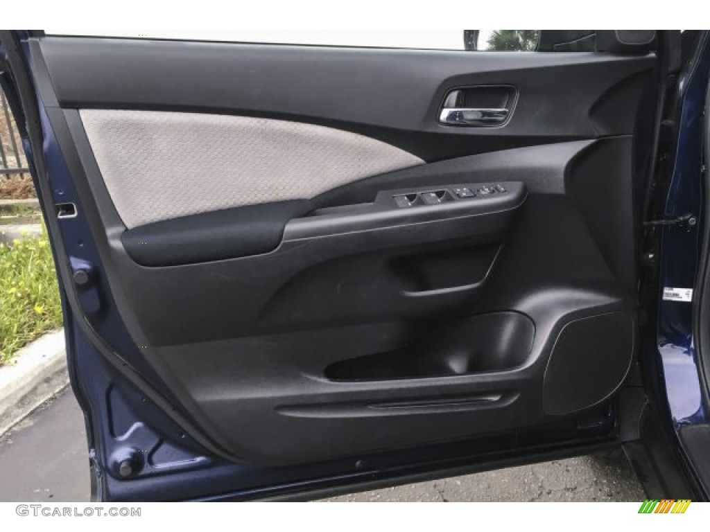 2015 CR-V EX - Obsidian Blue Pearl / Gray photo #25