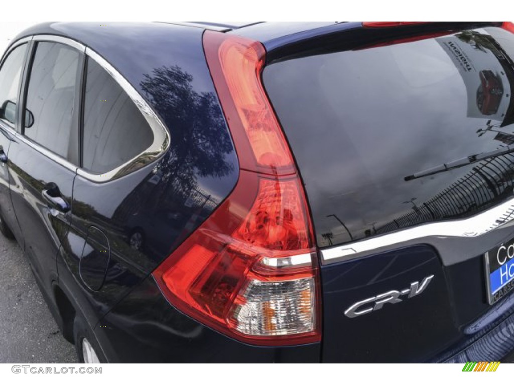 2015 CR-V EX - Obsidian Blue Pearl / Gray photo #26