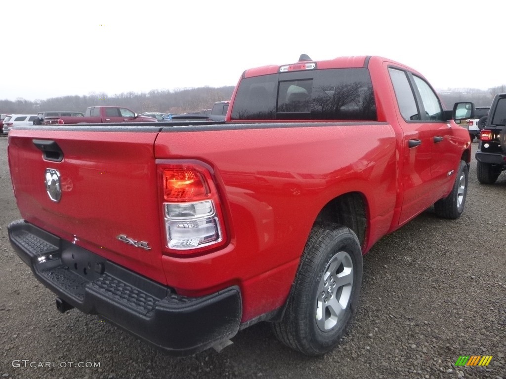 2019 1500 Tradesman Quad Cab 4x4 - Flame Red / Black/Diesel Gray photo #6