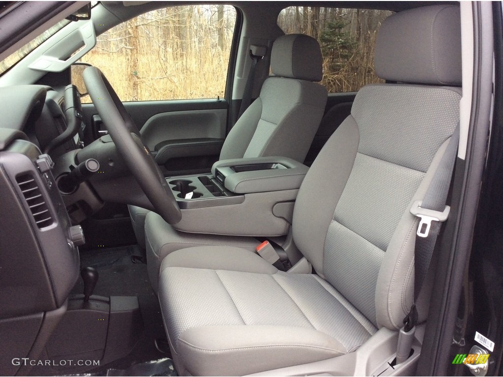 2018 Silverado 1500 Custom Crew Cab 4x4 - Black / Dark Ash/Jet Black photo #10