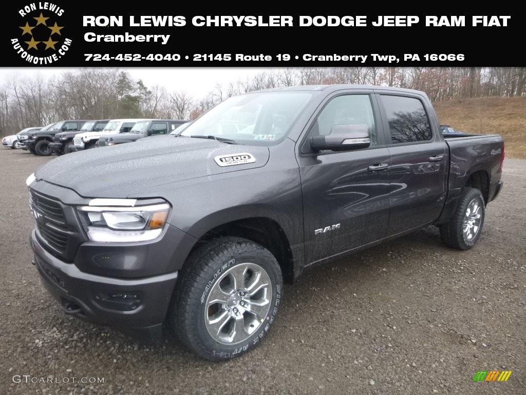 2019 1500 Big Horn Crew Cab 4x4 - Granite Crystal Metallic / Black photo #1