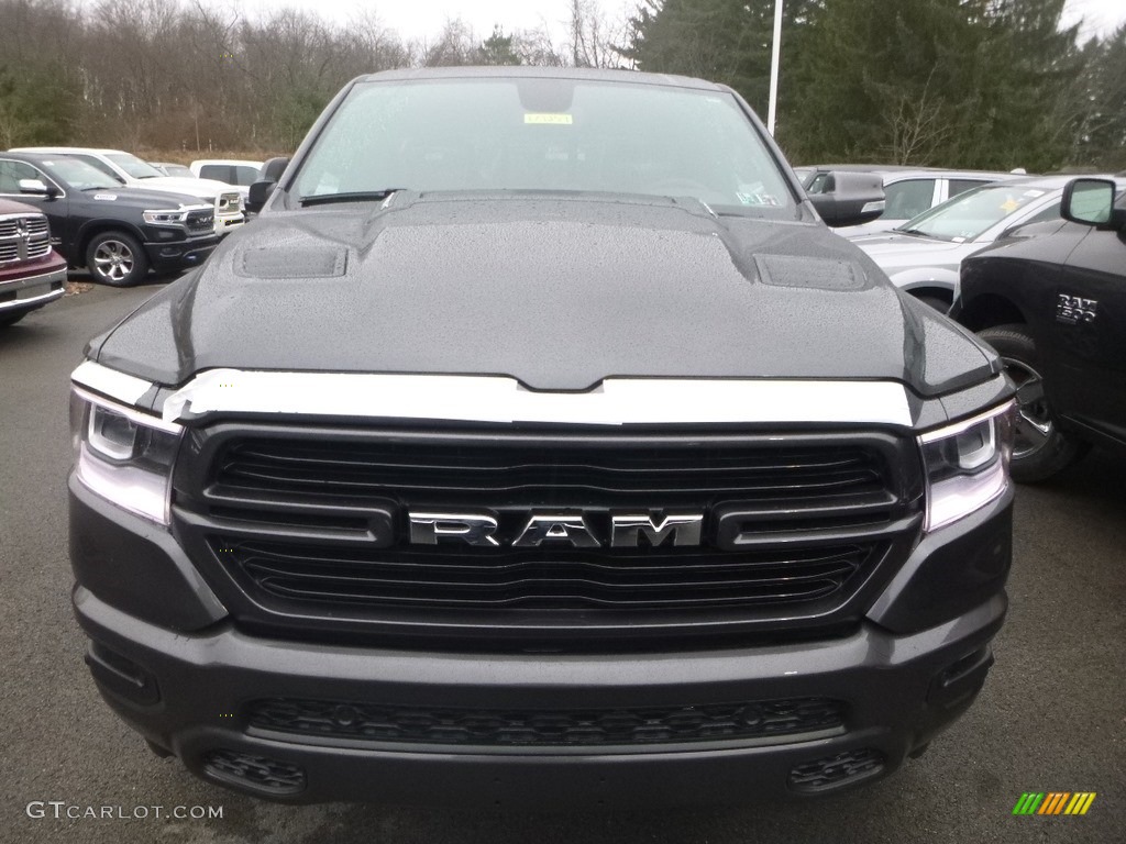 2019 1500 Laramie Crew Cab 4x4 - Granite Crystal Metallic / Black photo #7