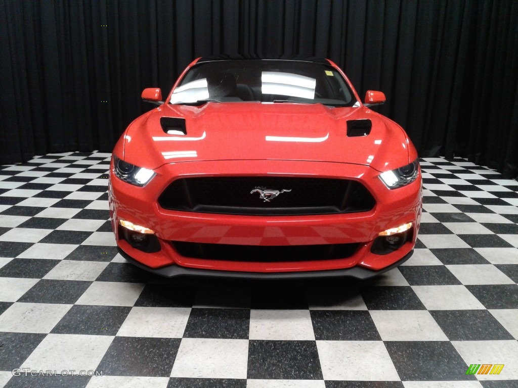 2016 Mustang GT Coupe - Competition Orange / California Special Ebony Black/Miko Suede photo #3