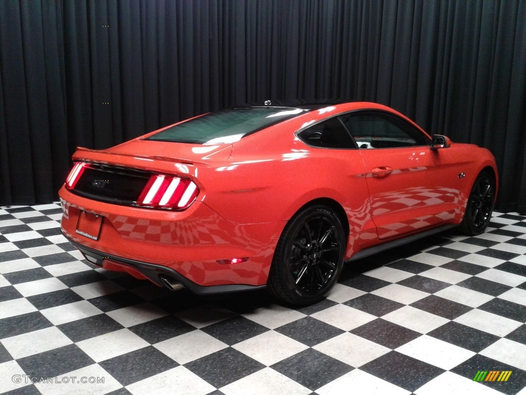 2016 Mustang GT Coupe - Competition Orange / California Special Ebony Black/Miko Suede photo #6