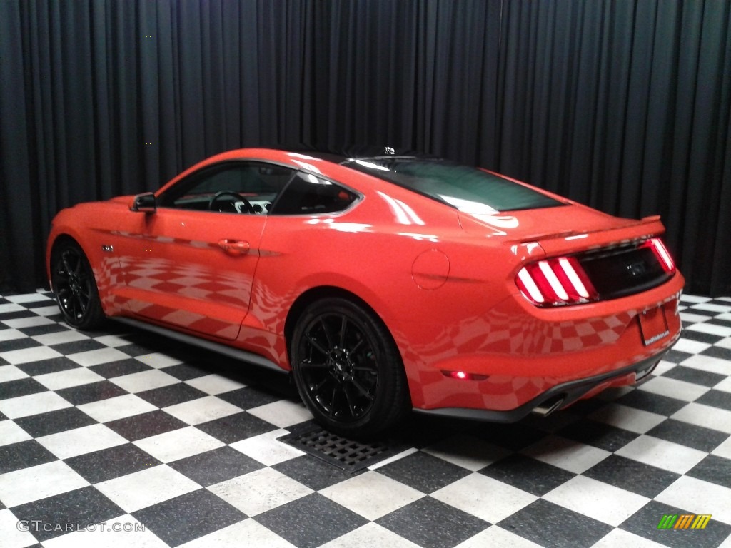 2016 Mustang GT Coupe - Competition Orange / California Special Ebony Black/Miko Suede photo #8