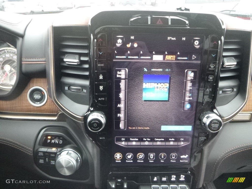 2019 1500 Long Horn Crew Cab 4x4 - Diamond Black Crystal Pearl / Black/New Saddle photo #15