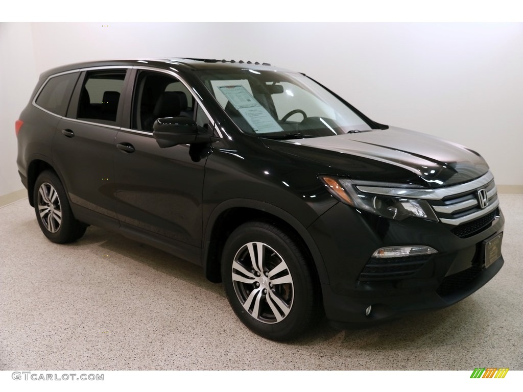 2016 Pilot EX-L AWD - Crystal Black Pearl / Black photo #1