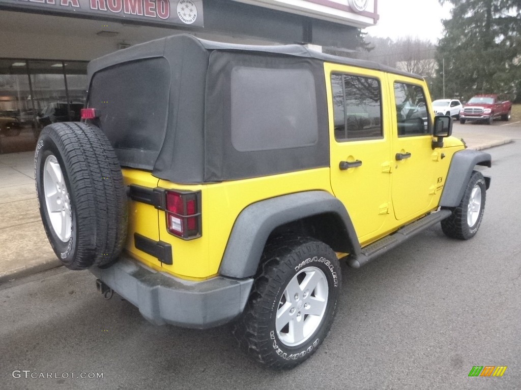 2008 Wrangler Unlimited X 4x4 - Detonator Yellow / Dark Slate Gray/Med Slate Gray photo #2