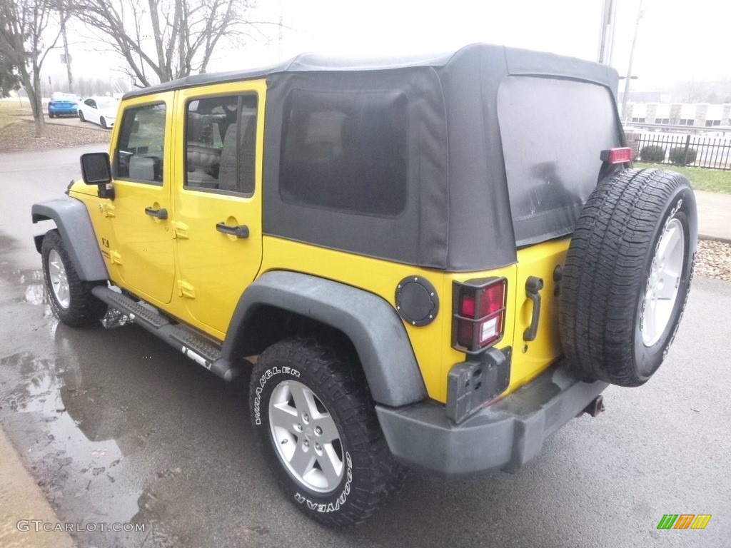 2008 Wrangler Unlimited X 4x4 - Detonator Yellow / Dark Slate Gray/Med Slate Gray photo #7