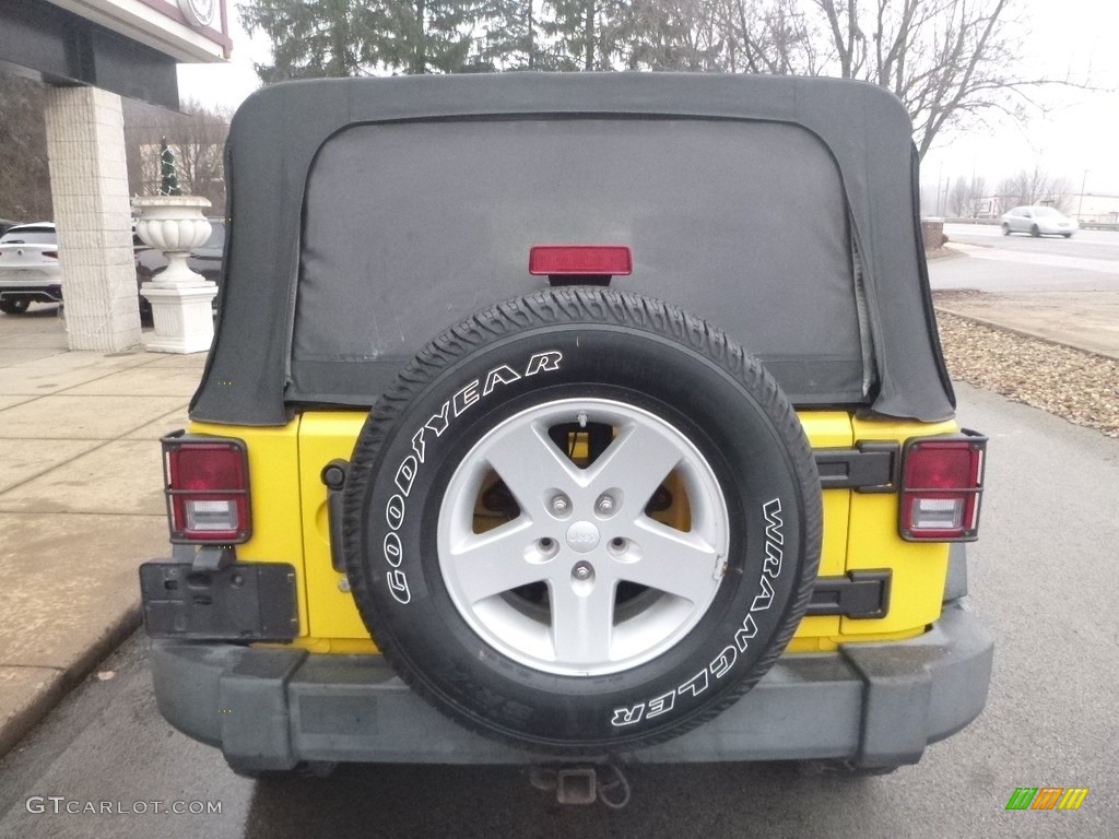 2008 Wrangler Unlimited X 4x4 - Detonator Yellow / Dark Slate Gray/Med Slate Gray photo #8