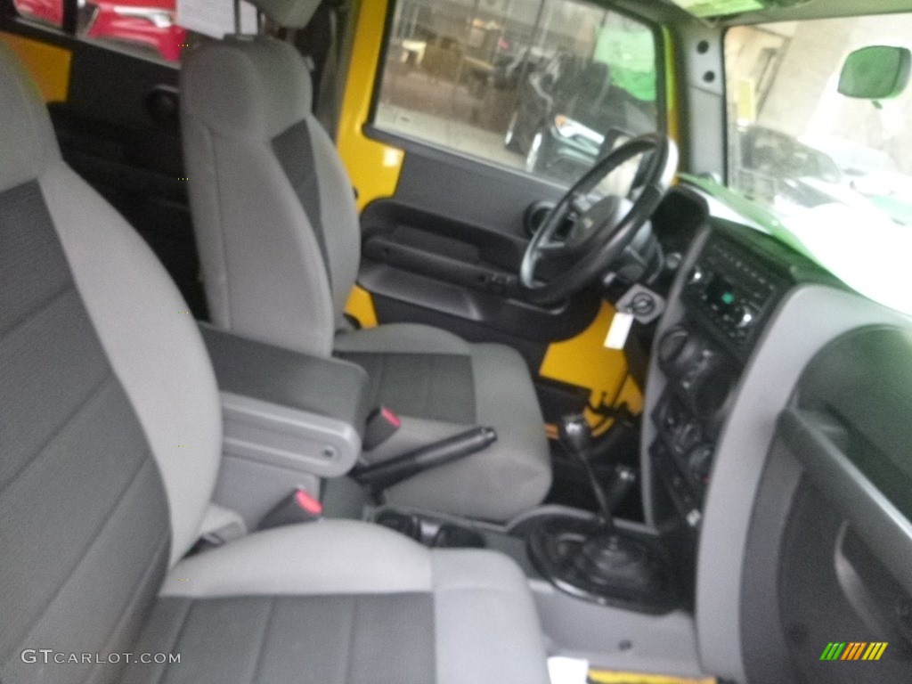 2008 Wrangler Unlimited X 4x4 - Detonator Yellow / Dark Slate Gray/Med Slate Gray photo #11