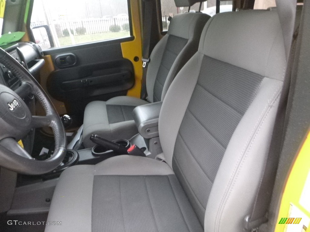 2008 Wrangler Unlimited X 4x4 - Detonator Yellow / Dark Slate Gray/Med Slate Gray photo #13
