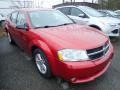2008 Inferno Red Crystal Pearl Dodge Avenger SXT  photo #4