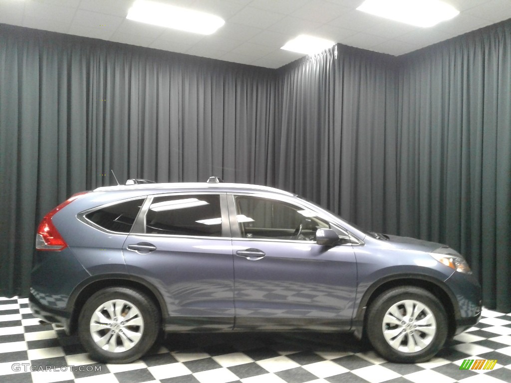 2012 CR-V EX-L - Twilight Blue Metallic / Gray photo #5