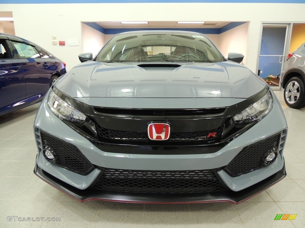 2019 Civic Type R - Sonic Gray Pearl / Black/Red photo #2