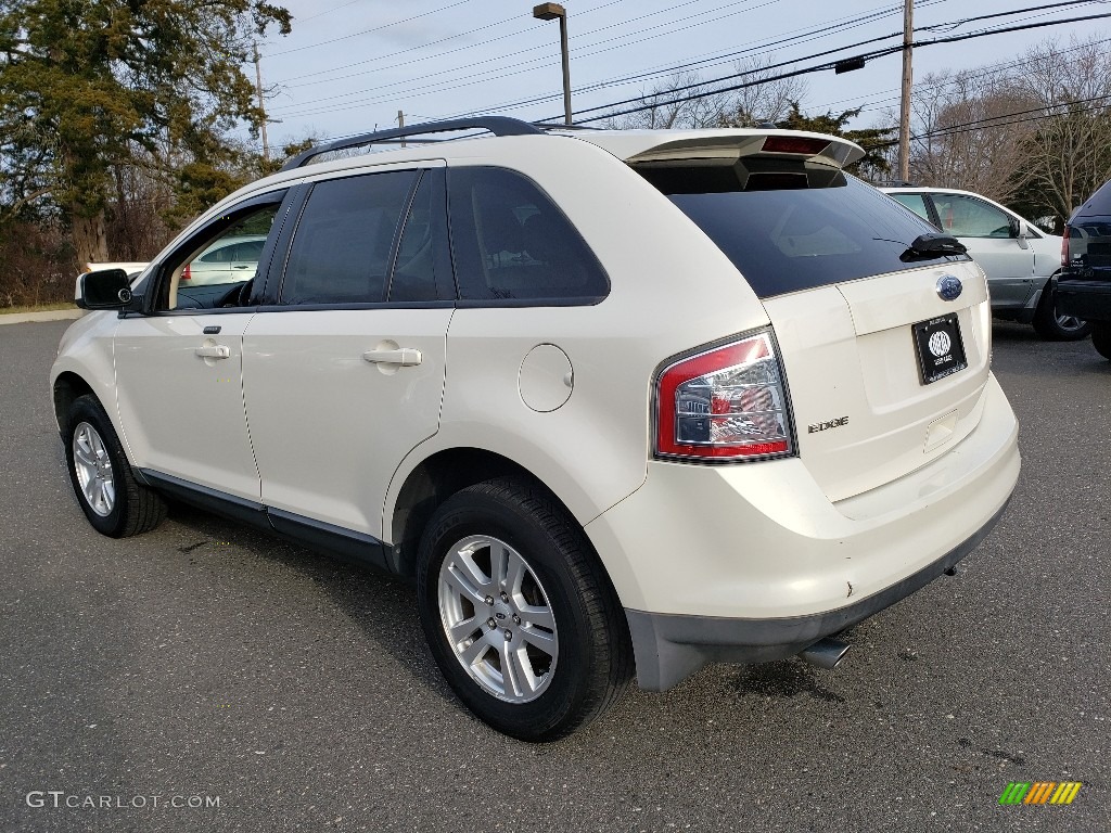 2008 Edge SEL AWD - White Sand Tri-Coat Metallic / Camel photo #5