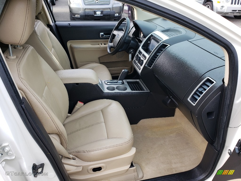 2008 Edge SEL AWD - White Sand Tri-Coat Metallic / Camel photo #11