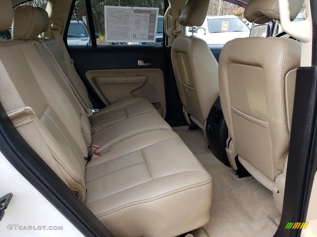 2008 Edge SEL AWD - White Sand Tri-Coat Metallic / Camel photo #13