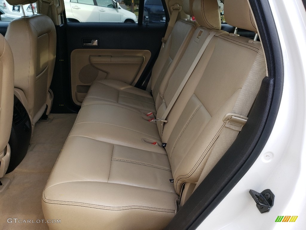 2008 Edge SEL AWD - White Sand Tri-Coat Metallic / Camel photo #15