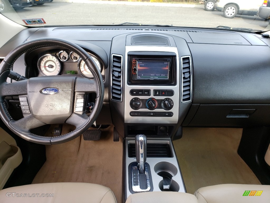 2008 Edge SEL AWD - White Sand Tri-Coat Metallic / Camel photo #17